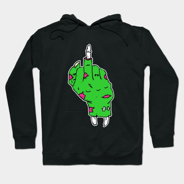 Rude Zombie Hoodie by RadicalLizard